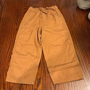 NWOT Hanna Andersson pull-on lined canvas pants size 4 - fleece lined cuffs